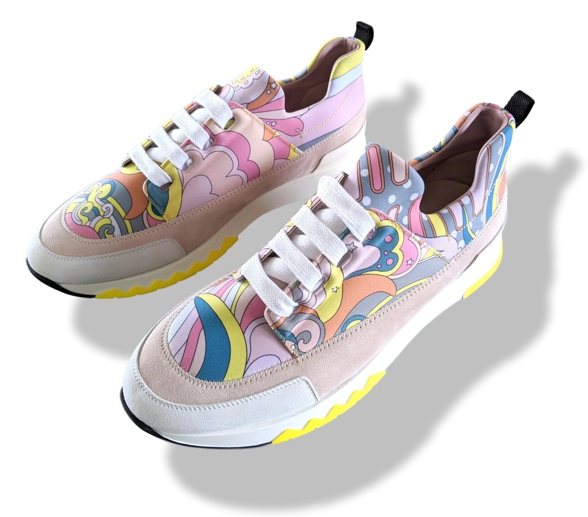 Hermes [102] Multicolore STADIUM SNEAKER Women Shoes, Sz 40, New in Box! - poupishop