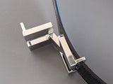 Hermes [112] Noir/Bleu Zanzibar Reversible Box/Togo Leather Strap Belt 32 mm, BNIB! - poupishop