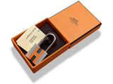 Hermes [114] Silver/Orange Enamel NEON CADENAS GM Key Ring, Bag Charm, BNWTIB! - poupishop