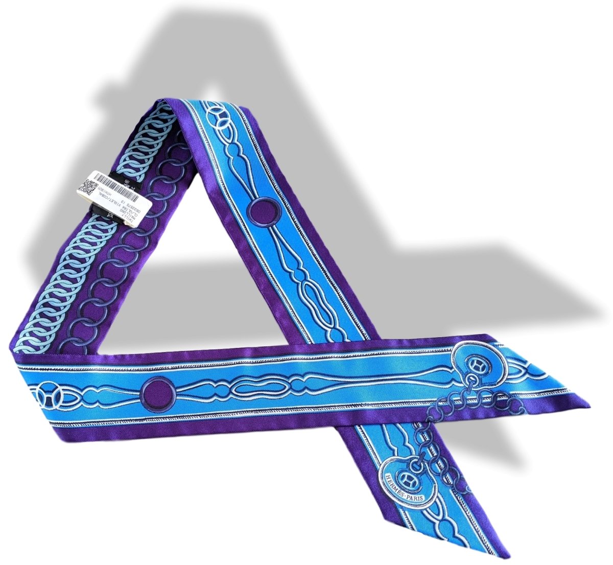 Hermes [115] Ultra Purple Cobalt MAILLONS by Caty Latham Twilly, NWTIB! - poupishop