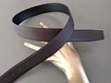 Hermes [125] Noir/Chocolat Chamonix/Togo Reversible Belt Strap 38 MM, BNWTIB! - poupishop