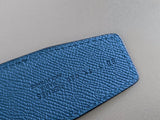 Hermes [128] Bleu Atoll/Colvert Reversible Epsom/Epsom Leather Reversible Strap Belt 42 MM Sz90cm, BNWTIB! - poupishop