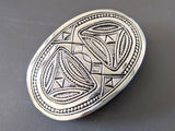 Hermes [13] AG Sterling Silver 925 TOUAREG TANDRIKA Belt Buckle H 32mm, BNIB! - poupishop