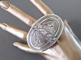 Hermes [13] AG Sterling Silver 925 TOUAREG TANDRIKA Belt Buckle H 32mm, BNIB! - poupishop