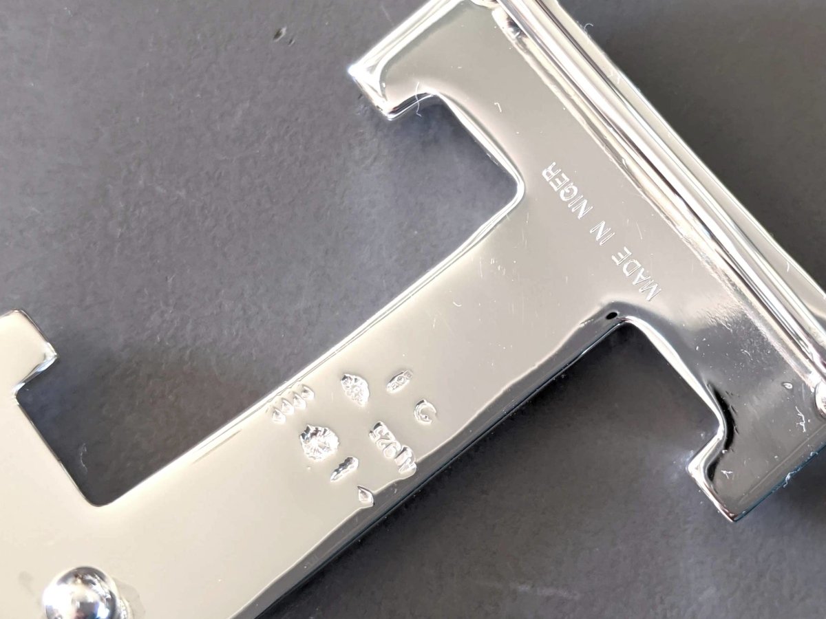 Hermes [14] AG Sterling Silver 925 TOUAREG H Belt Buckle H 32mm, BNIB! - poupishop