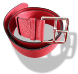 Hermes [141] 2012 Rouge Casaque Supple Taurillon Clemence FEMME ETRIVIERE SOUPLE 45 Complete Belt, BNIB! - poupishop