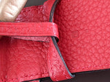 Hermes [141] 2012 Rouge Casaque Supple Taurillon Clemence FEMME ETRIVIERE SOUPLE 45 Complete Belt, BNIB! - poupishop