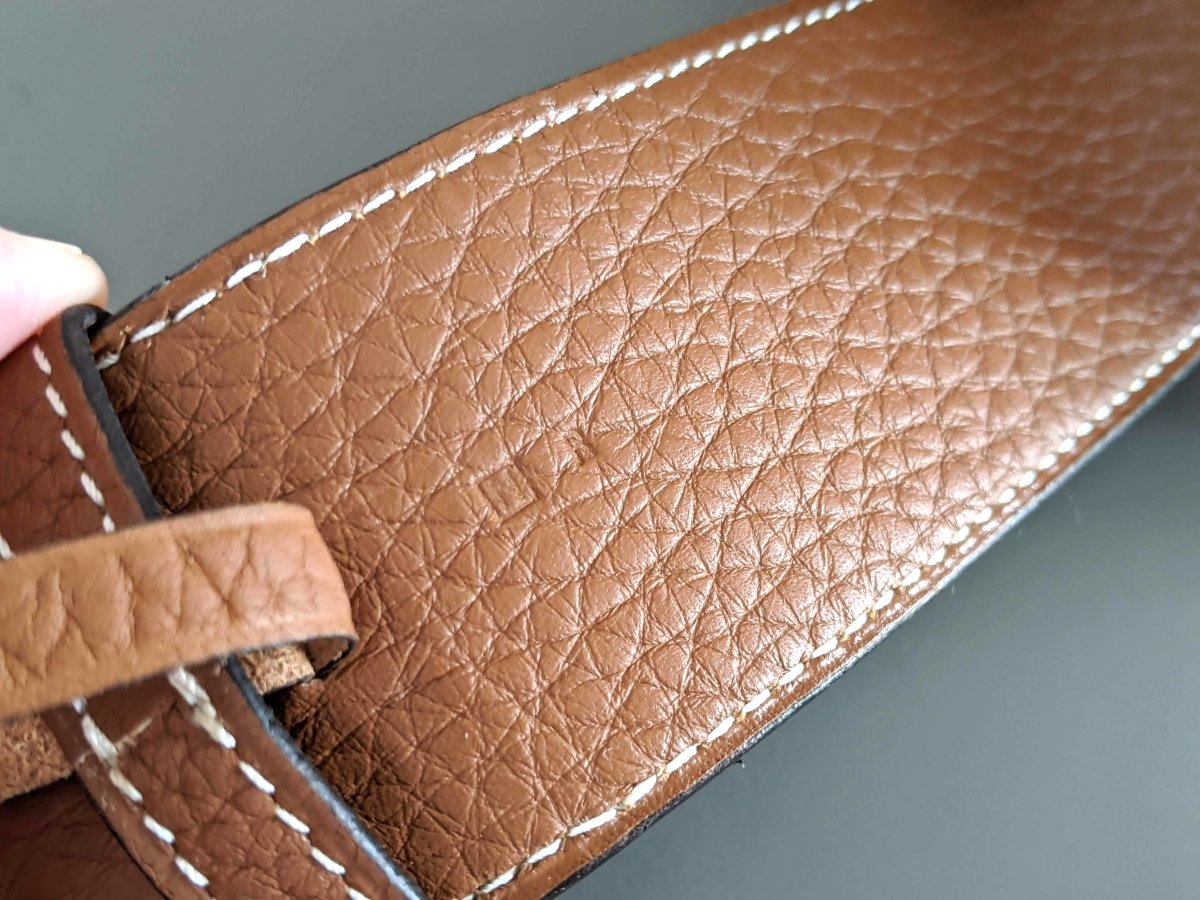 Hermes [146] 2010 Gold Supple Taurillon Clemence FEMME ETRIVIERE SOUPLE 45 Complete Belt, BNIB! - poupishop