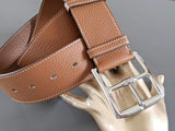 Hermes [146] 2010 Gold Supple Taurillon Clemence FEMME ETRIVIERE SOUPLE 45 Complete Belt, BNIB! - poupishop