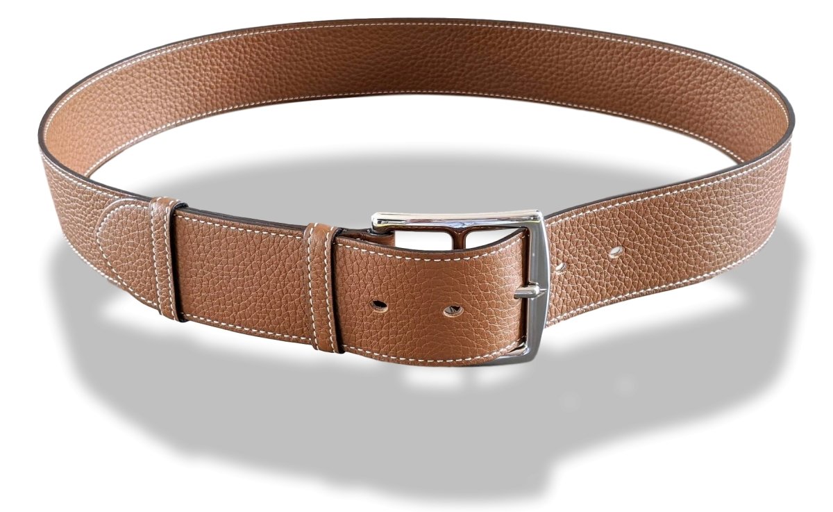 Hermes [146] 2010 Gold Supple Taurillon Clemence FEMME ETRIVIERE SOUPLE 45 Complete Belt, BNIB! - poupishop