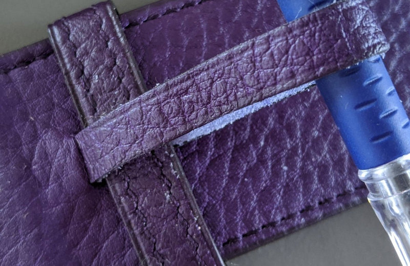 Hermes [148] 2011 Purple Gold Supple Taurillon Clemence FEMME ETRIVIERE SOUPLE 45 Complete Belt, BNIB! - poupishop