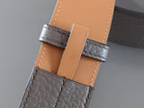 Hermes [149] 2012 Unisex Grey Beton Taurillon Clemence ETRIVIERE 40 Complete Belt, BNWIB! - poupishop