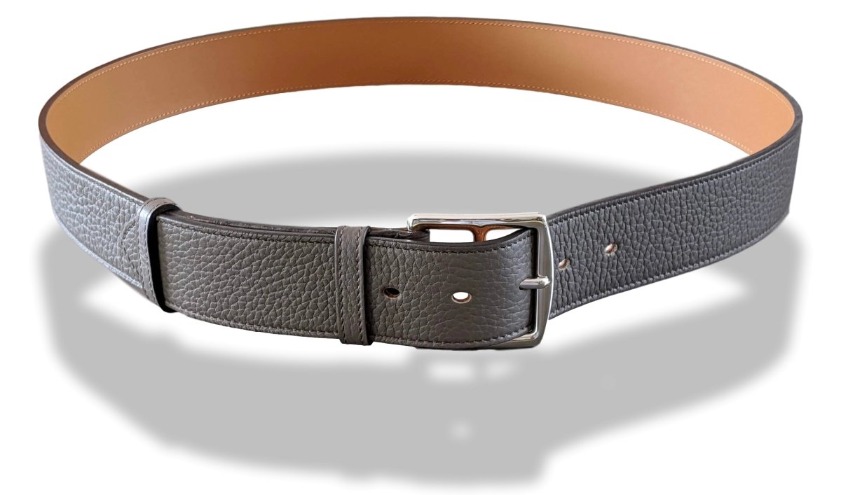 Hermes [149] 2012 Unisex Grey Beton Taurillon Clemence ETRIVIERE 40 Complete Belt, BNWIB! - poupishop