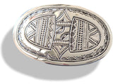 Hermes [15] AG Sterling Silver 925 TOUAREG TANDRIKA Belt Buckle H 32mm, BNIB! - poupishop