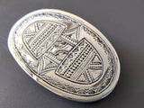 Hermes [15] AG Sterling Silver 925 TOUAREG TANDRIKA Belt Buckle H 32mm, BNIB! - poupishop
