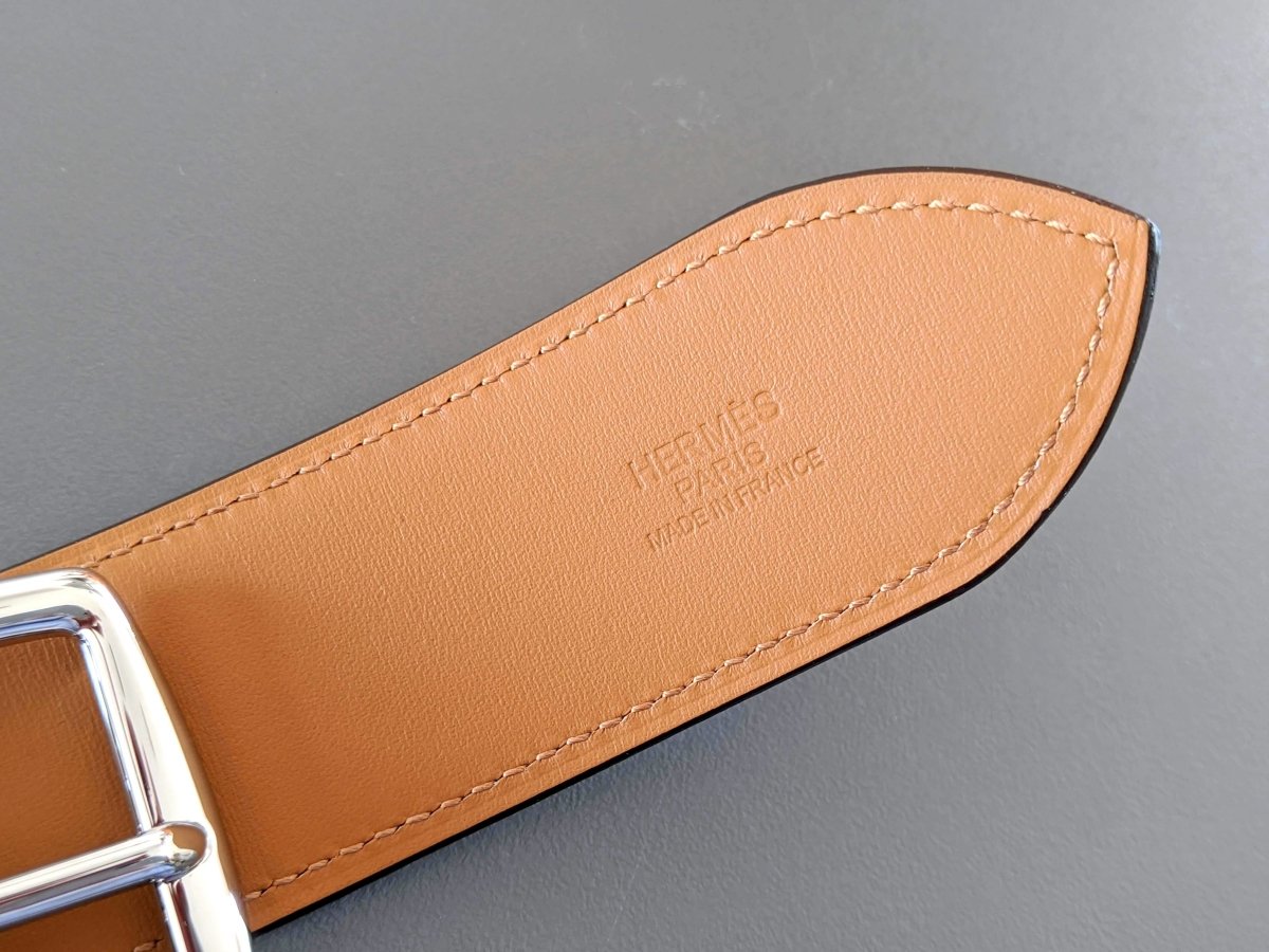 Hermes [150bis] 2012 Brown Unisex Taurillon Clemence ETRIVIERE 40 Complete Belt, BNIB!