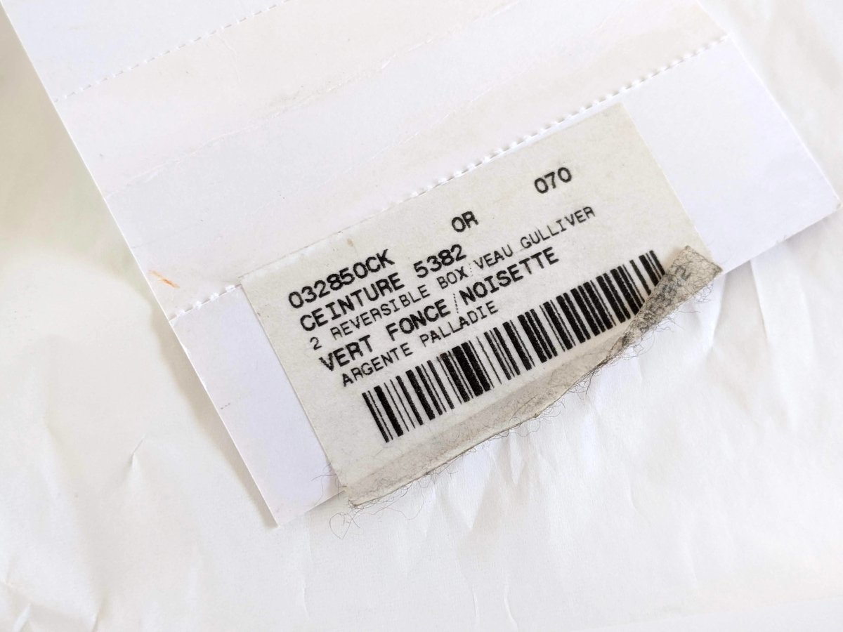 Hermes [160] 2000 Vert Foncé/Noisette Veau Box/Veau Gulliver Reversible Leather Strap Belt 32 mm, BNIB! - poupishop