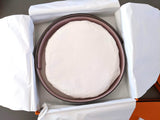 Hermes [163] 2001 Indigo/Mauve Pale Reversible Box/Box Nepal Leather Strap Belt 32 mm, BNIB! - poupishop