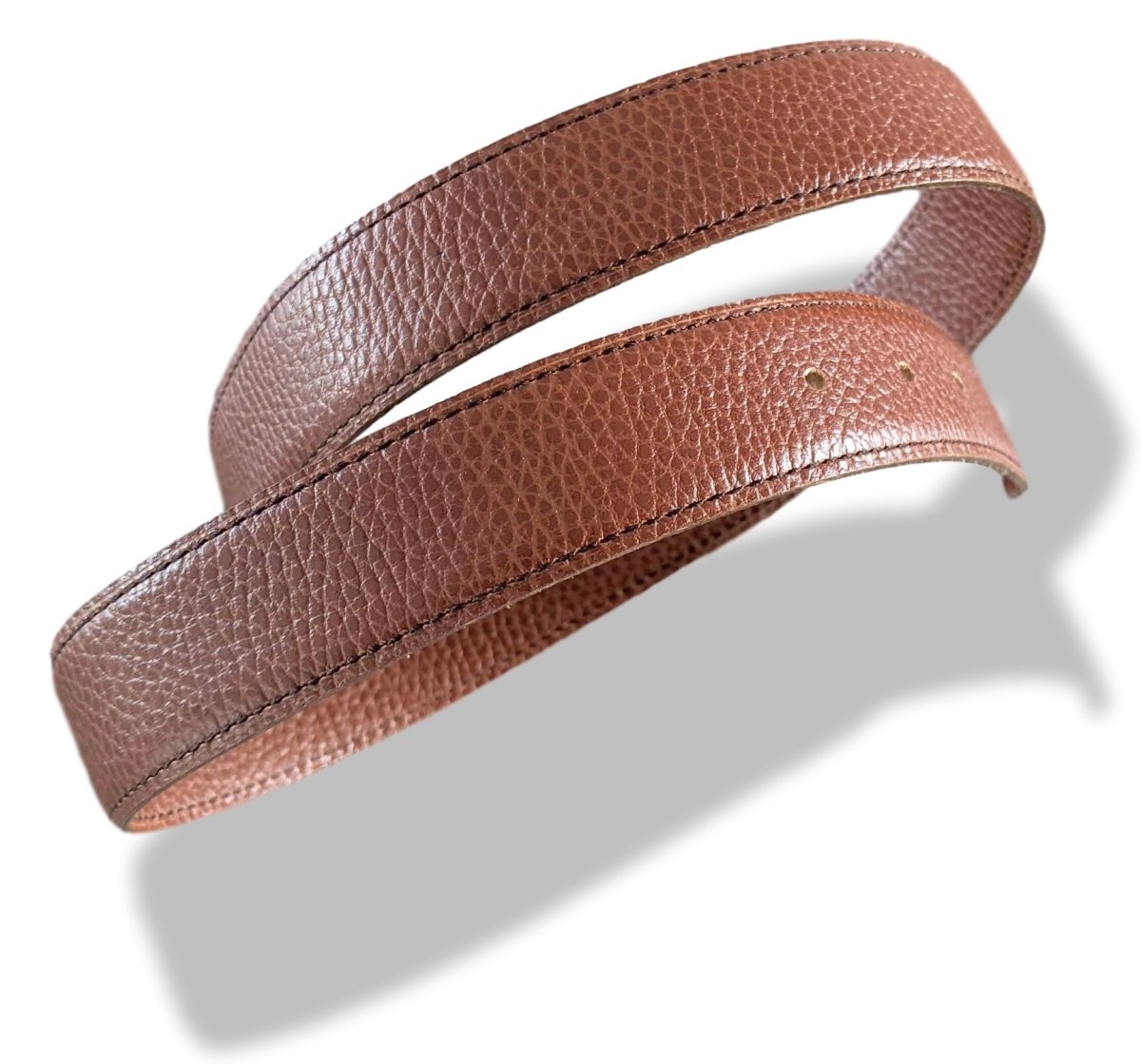 Hermes [181] 1996 Brown Reversible Vache Liegee Leather Strap Belt 32 mm, Box! - poupishop
