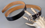 Hermes [190cm] Black/Naturel Veau Box Palladium CAPE COD REVERSIBLE Complete Belt 32 mm, BNIB! - poupishop