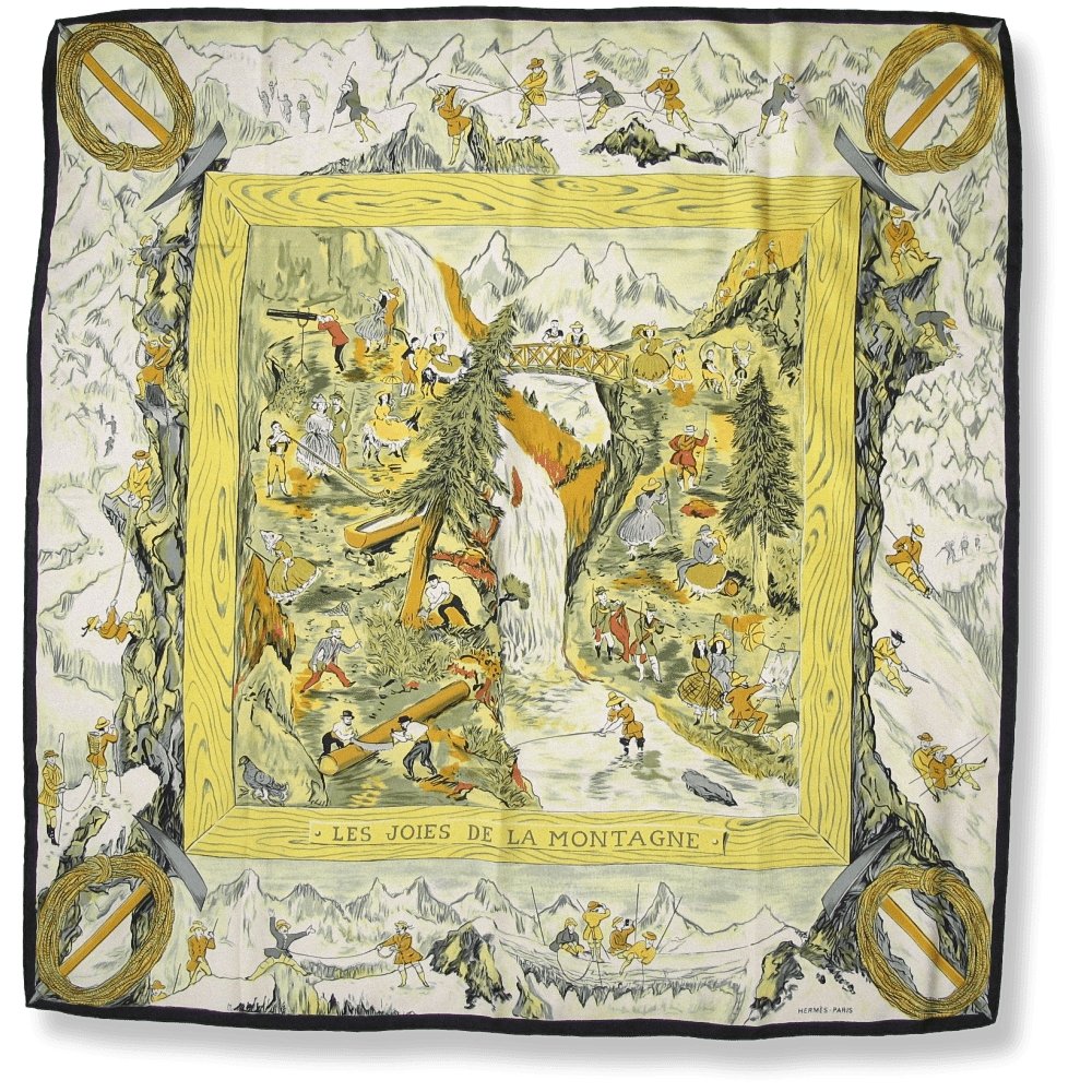 Hermes 1946 Les Joies de la Montagne by Jean-Lois Clerc