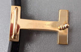 Hermes [195] Noir/Gold Swift/Epsom Plated Pink Gold FOCUS Complete Belt Reversible 13 MM Sz 080, BNIB! - poupishop