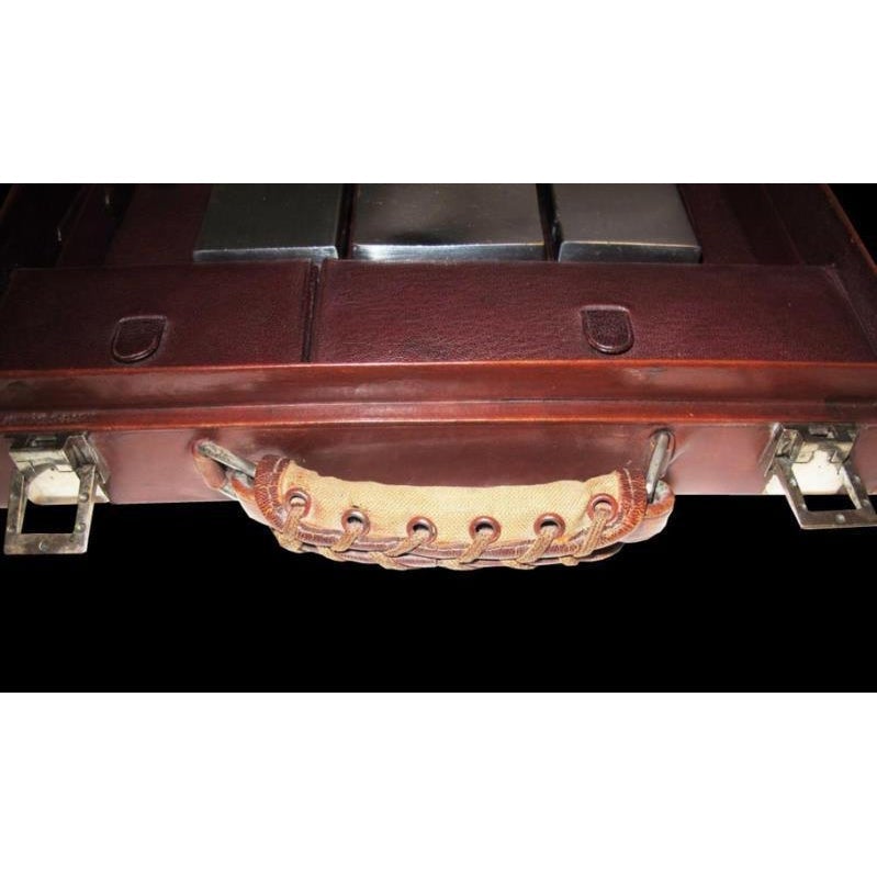 Hermes 1950-60s Brown leather Travel Toilet Case PM