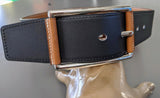 Hermes [196] Women's Fauve/Black Barenia Chamonix Reversible HOP 45 Complete Belt, BNWTIB! - poupishop
