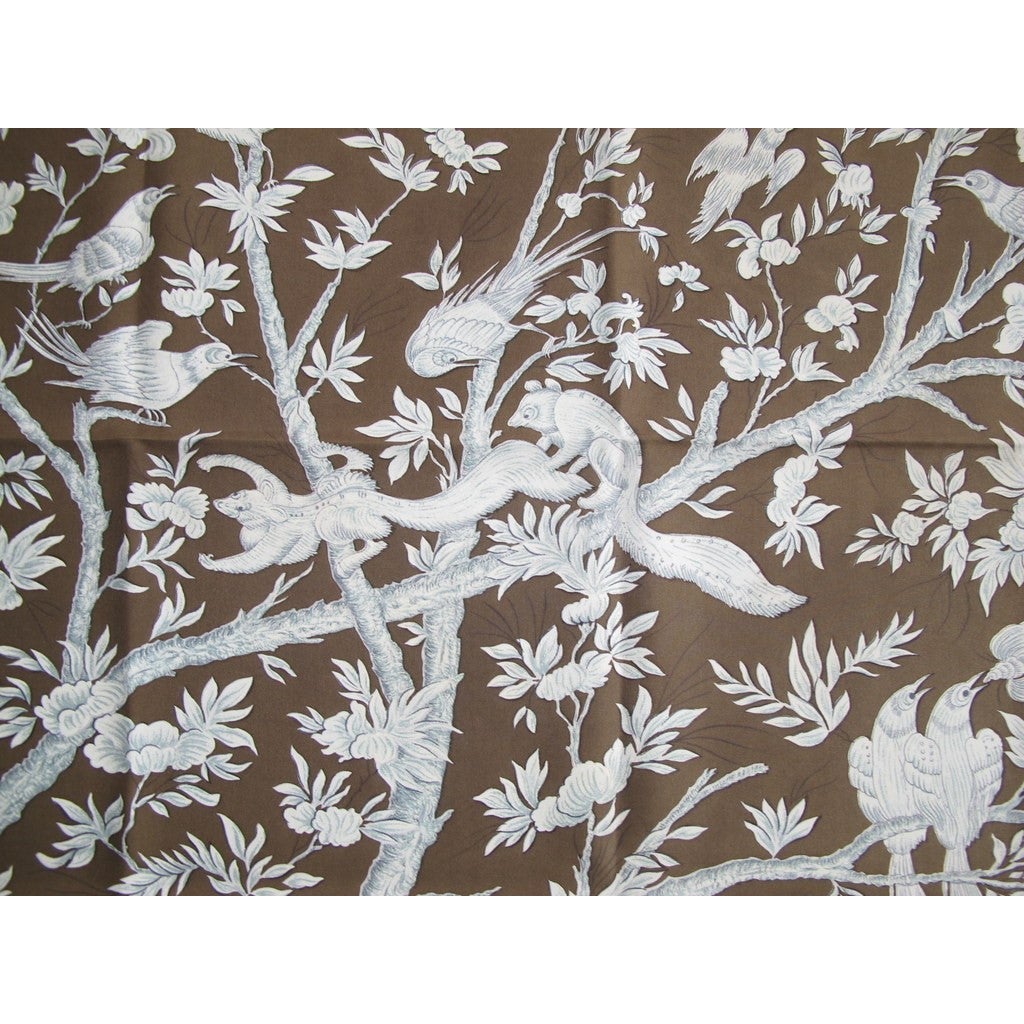 Hermes 1963 Bronze/Celadon Vieille Chine Twill 90, Rare! - poupishop