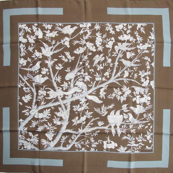 Hermes 1963 Bronze Celadon Vieille Chine Twill 90 Rar
