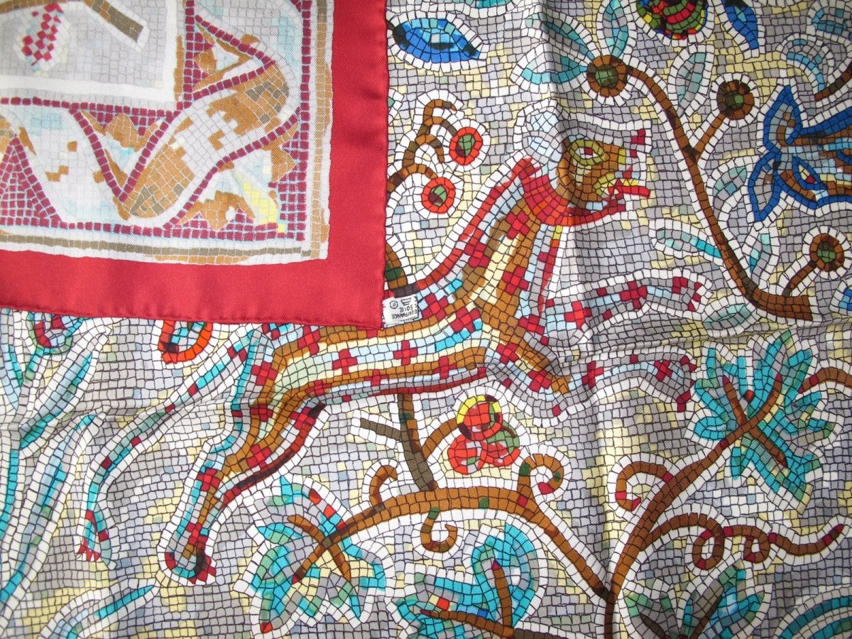 Hermes 1970 First Issue Multi Mosaics Pavement by Maurice