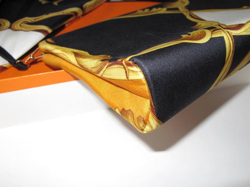 Hermes 70s Silk Bag and Matching Etole