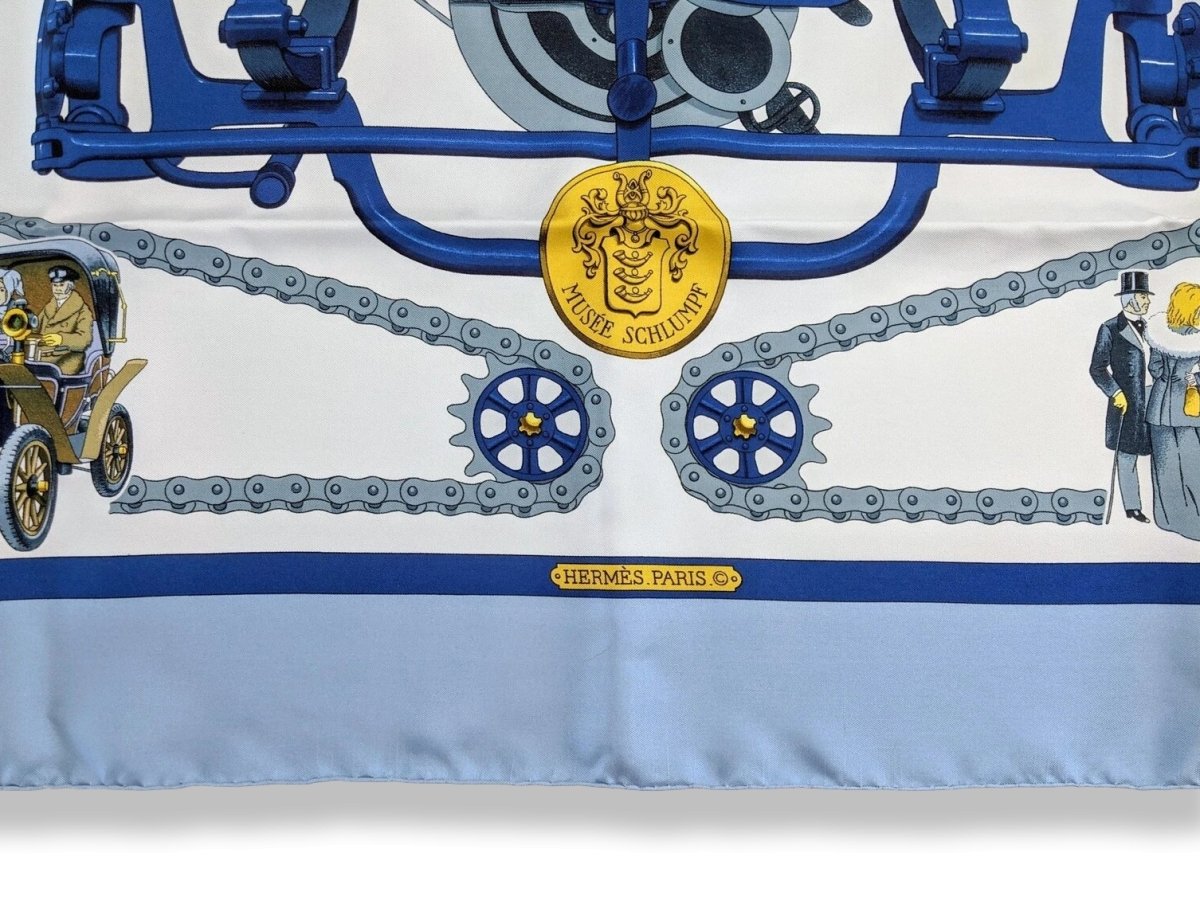 Hermes 1971 Special Issue PRESTIGE MUSEE SCHLUMPF by Philippe Ledoux Twill 90, Limited in Box!