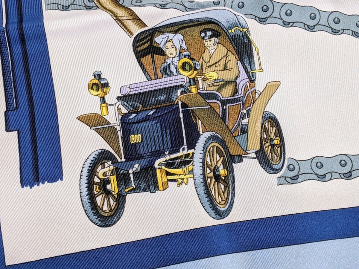 Hermes 1971 Special Issue PRESTIGE MUSEE SCHLUMPF by Philippe Ledoux Twill 90, Limited in Box!