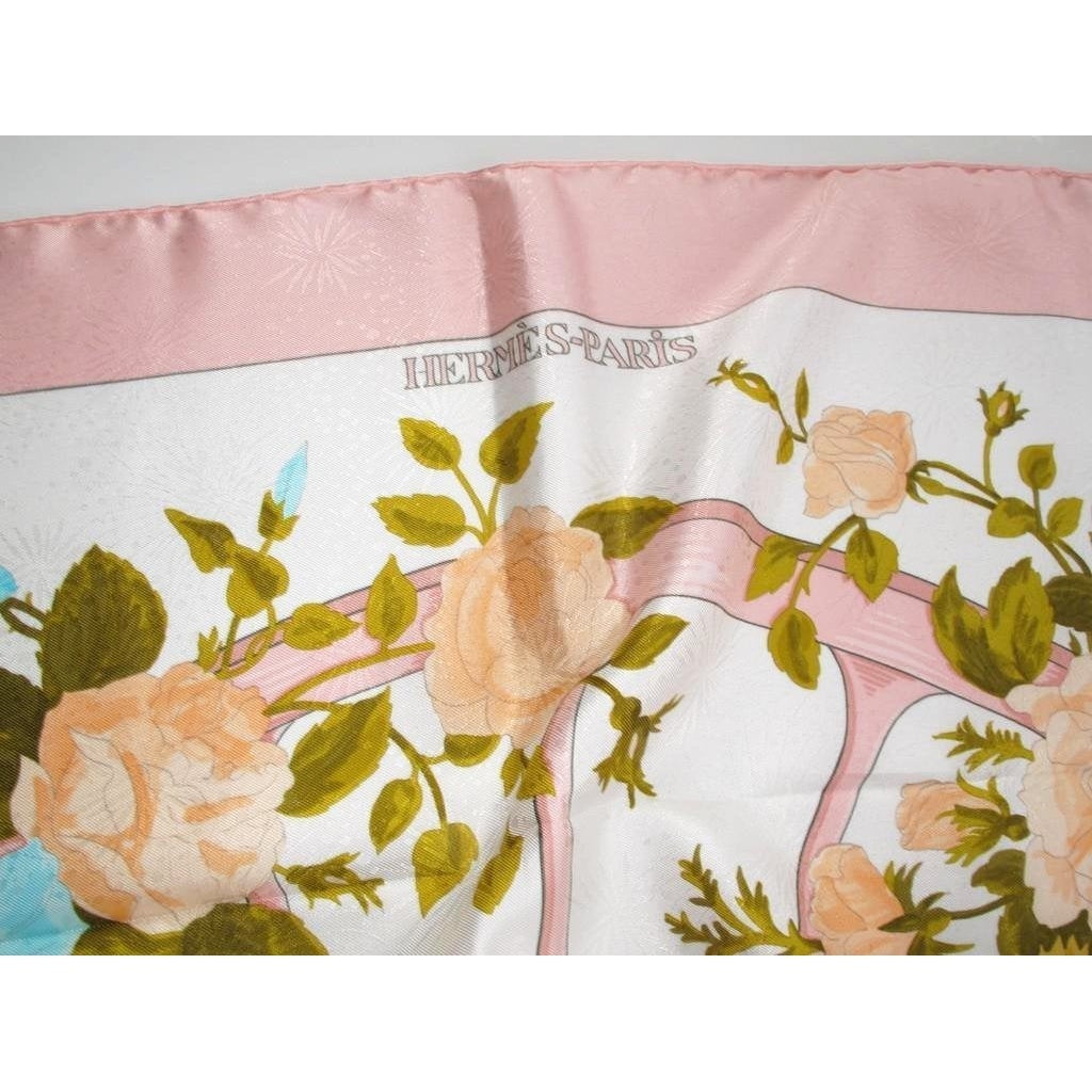 Hermes 1973 Romantique Jacquard Twill 90, NIB! - poupishop