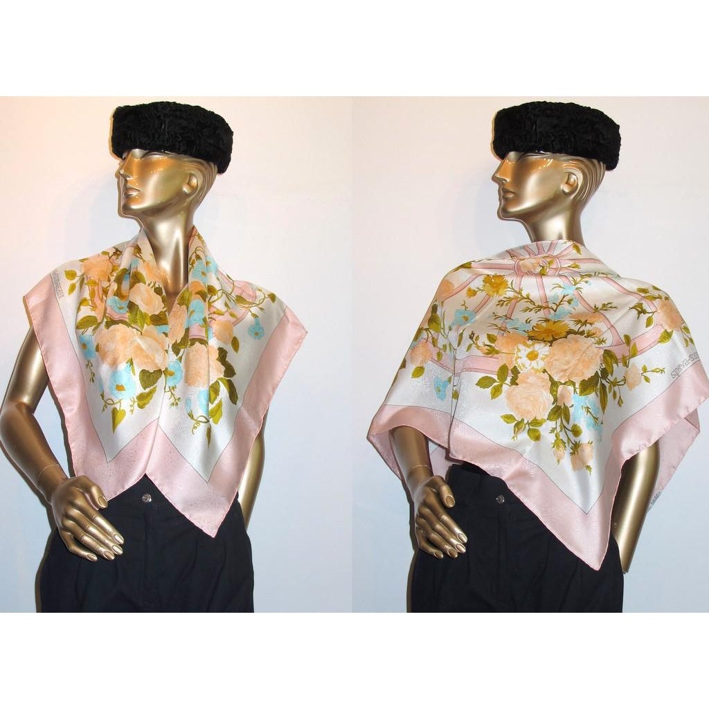 Hermes 1973 Romantique Jacquard Twill 90 New in Box!
