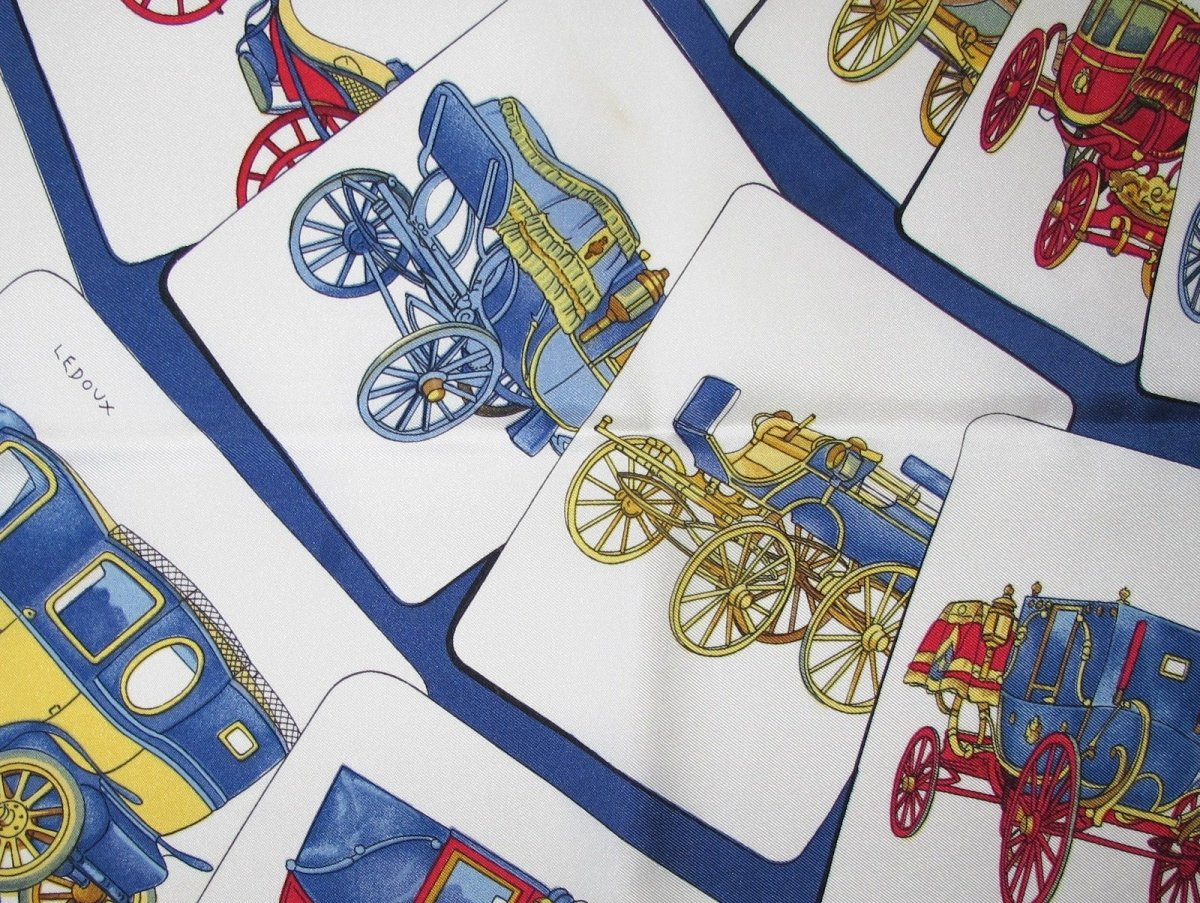 Hermes Carrosserie by Philippe Ledoux Twill Silk 90