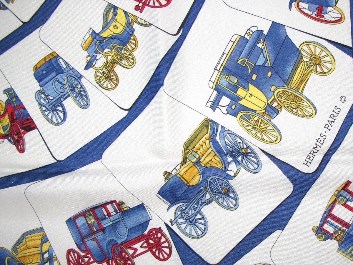 Hermes Carrosserie by Philippe Ledoux Twill Silk 90