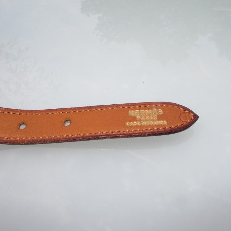 Hermes 1976 Black Equistrian Belt sz80-84