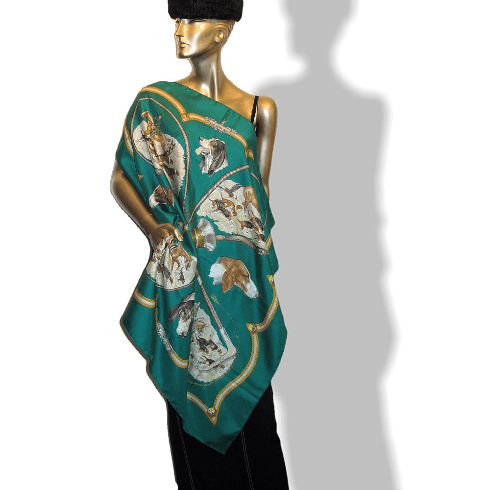Hermes Le Laisser Courre by Jean de Fougerolle Twill Carre 90