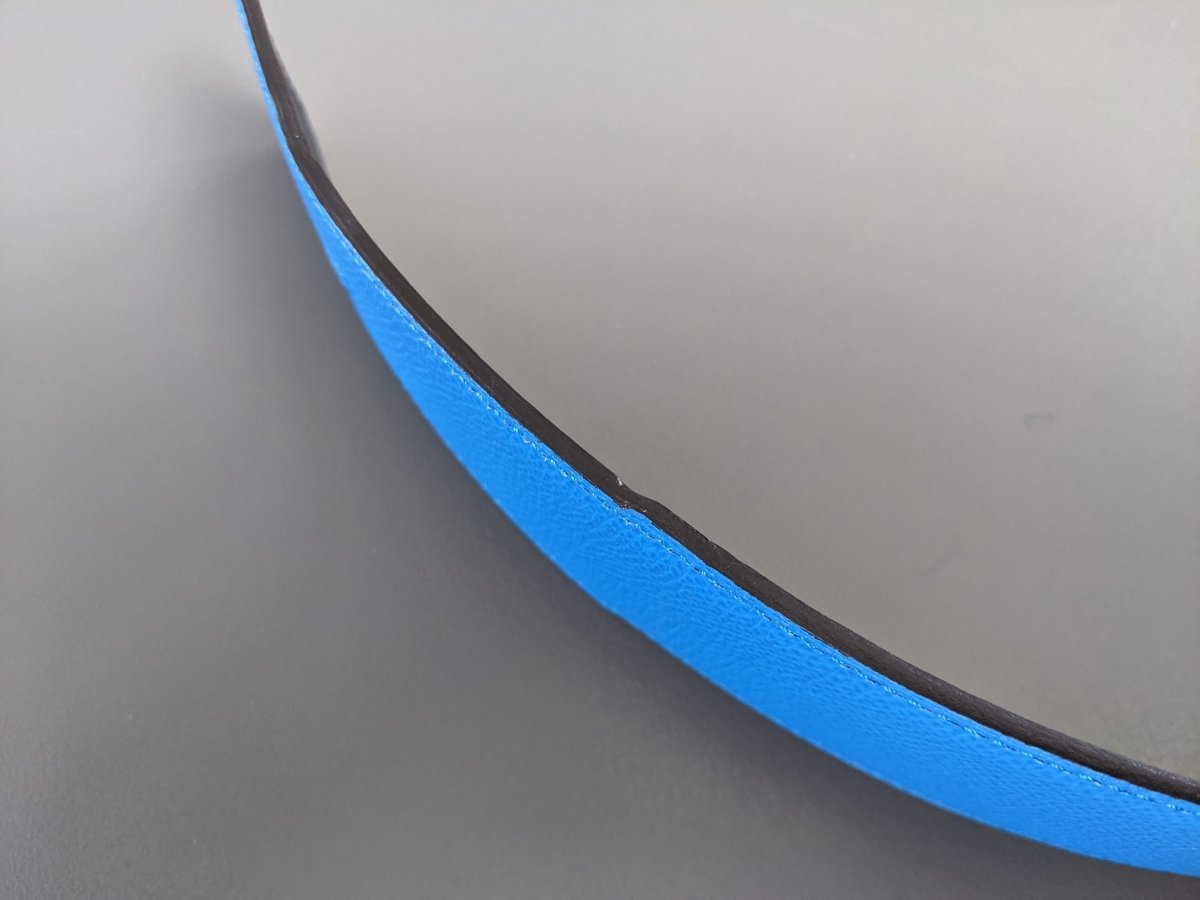Hermes [198] Noir/Bleu Zanzibar Veau Chamonix & Epsom Belt Strap 42 MM, BNWTIB! - poupishop