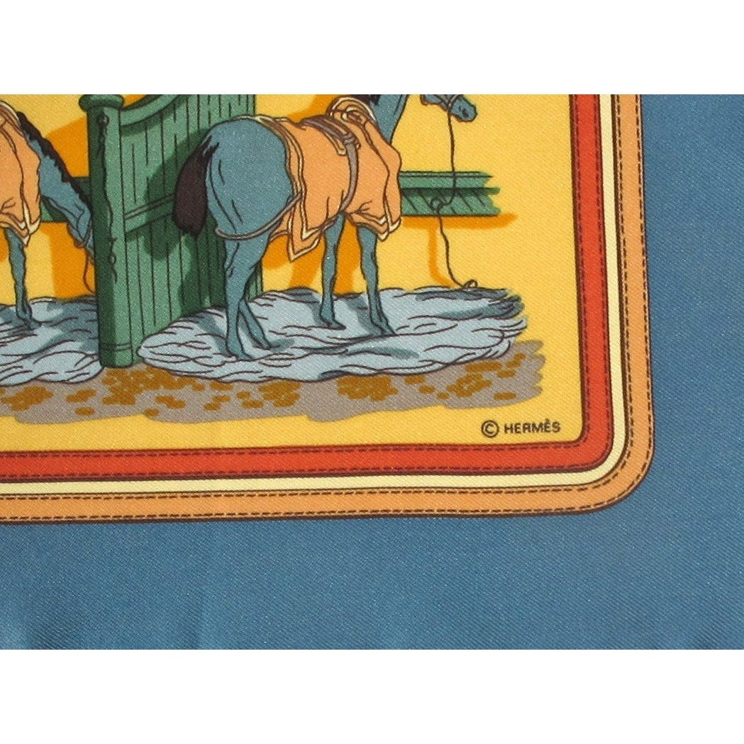 Hermes Ecuries by Hugo Grygkar Gavroche Pocket Scarf 45