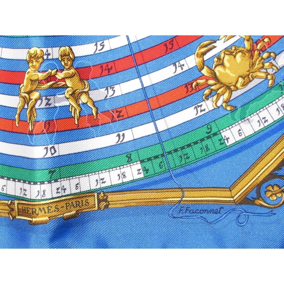 Hermes Astrology Dies et Hore Gavroche Pochette Twill 45