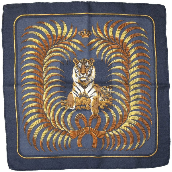 Hermes Tigre Royal Cashmere Gavroche 42cm