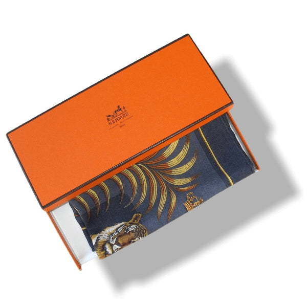 Hermes Tigre Royal Cashmere Gavroche 42cm