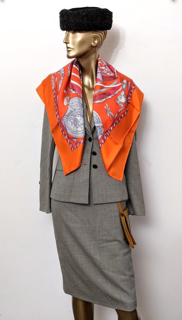 Hermes 1984 Orange/Rose/Gris Special Issue REVES D'ESPACE