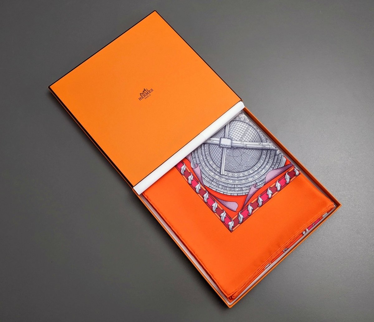 Hermes 1984 Orange/Rose/Gris Special Issue REVES D'ESPACE