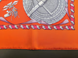 Hermes 1984 Orange/Rose/Gris Special Issue REVES D'ESPACE BREITLING Twill 90, BNIB! - poupishop