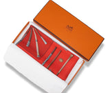 Hermes 1985 Red Cannes & Pommeaux Twill Gavroche