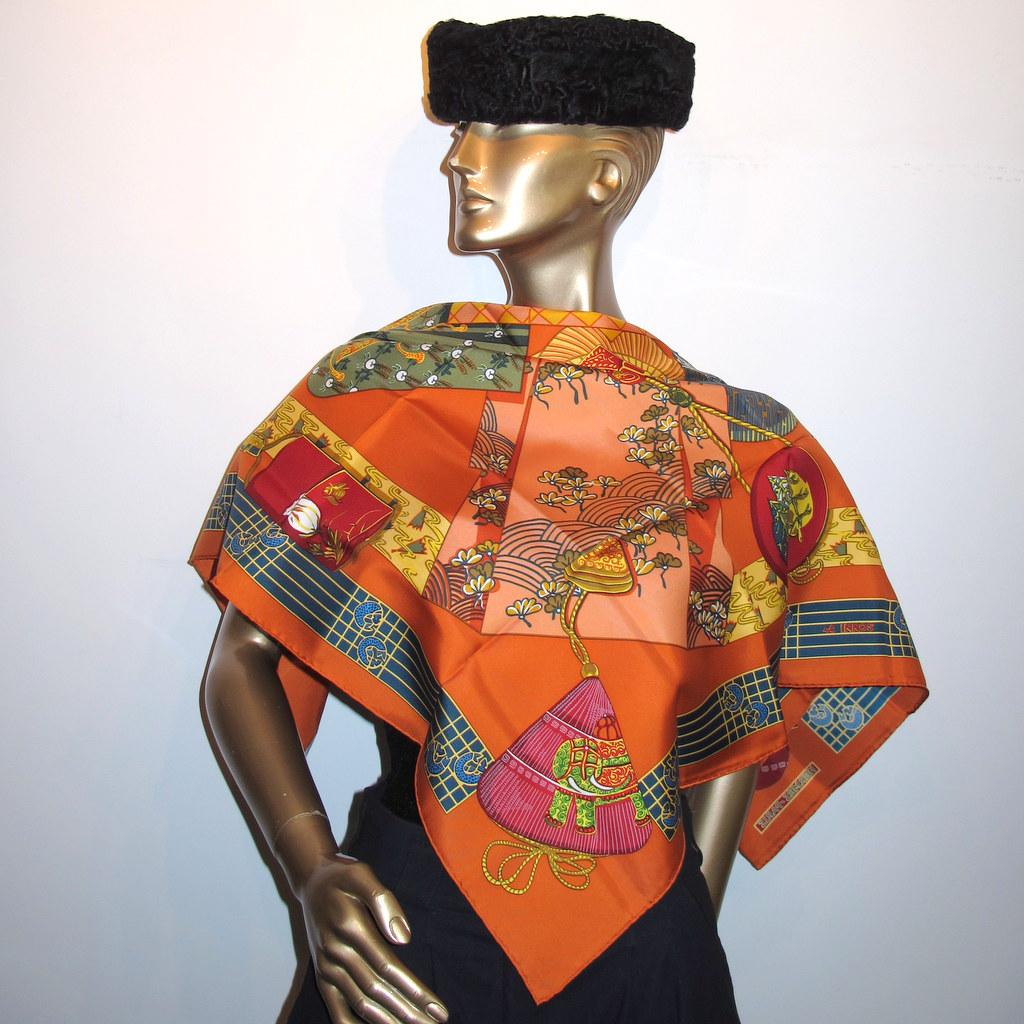 Hermes 1986 Kimonos et Inros by Annie Faivre Twill 90 BNIB!